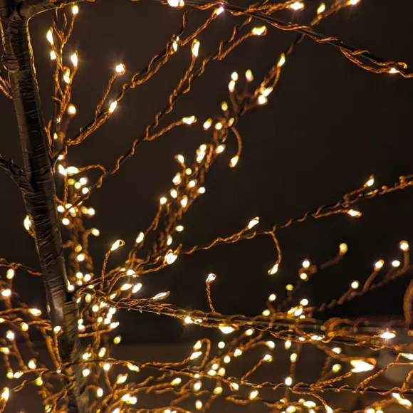Verlichte boom 1755 LED (H180 cm) Christmas Luxe Zwart/warm wit