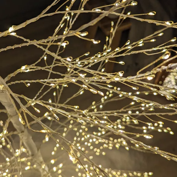 1 Micro LED ARBRE LUM extŽrieur dia70.00-H180.00cm-1755L blanc/blanc chaud