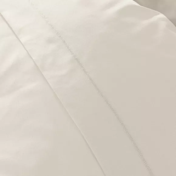 Taie de traversin percale de coton (L185 cm) Cali Beige