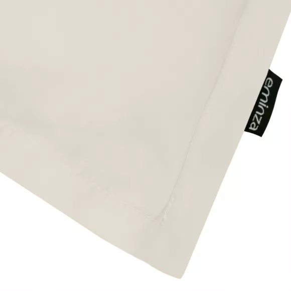 Taie d'oreiller rectangulaire percale de coton (50 x 70 cm) Cali Beige