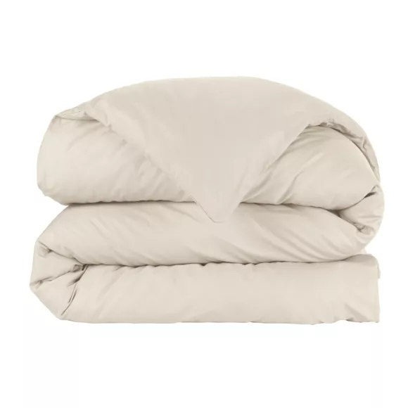 Copripiumino percalle di cotone (260 cm) Cali Beige lino