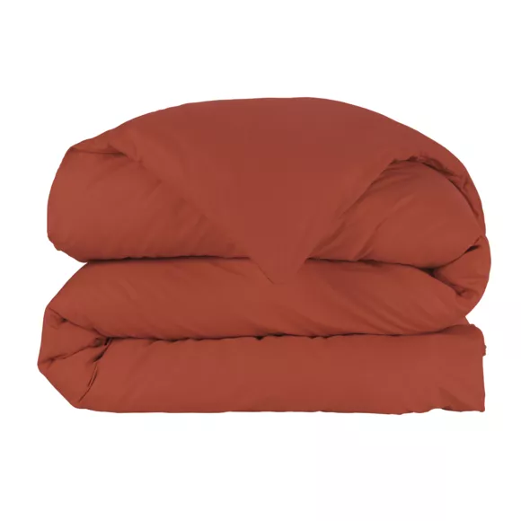 Copripiumino percalle di cotone (240 cm) Cali Terracotta