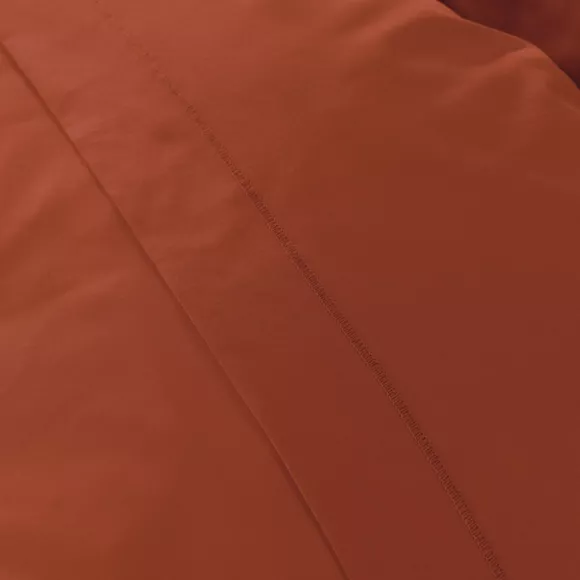 Taie d'oreiller carrée percale de coton (80 x 80 cm) Cali Terracotta