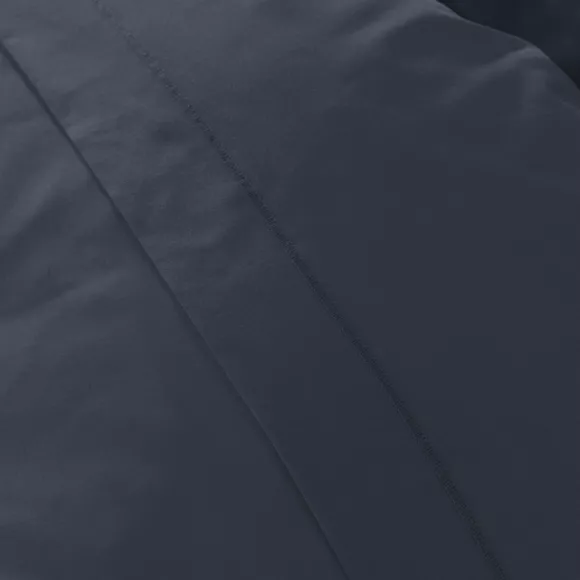 Taie d'oreiller rectangulaire percale de coton (50 x 70 cm) Cali Bleu marine
