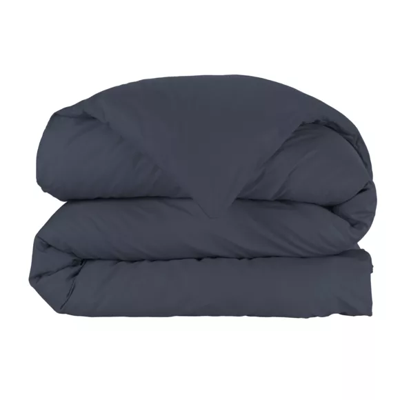 Funda nórdica de algodón percal (260 cm) Cali Azul marino