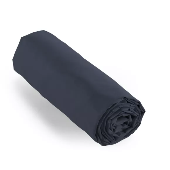 Hoeslaken percal katoen (90 x 190 cm) Cali Donkerblauw