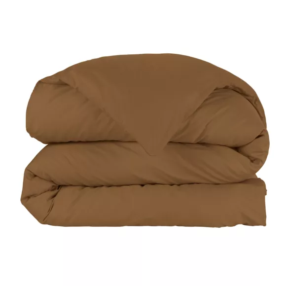 Housse de couette percale de coton (240 x 220 cm) Cali Cappuccino