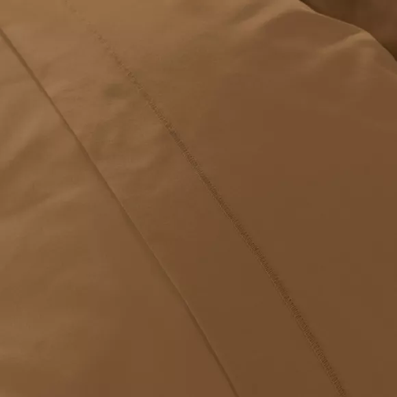 Funda de almohada rectangular de percal de algodón (70 cm) Cali Cappuccino