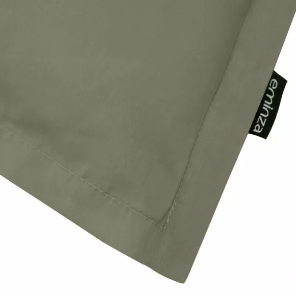 Taie d'oreiller carrée percale de coton (80 x 80 cm) Cali Vert romarin