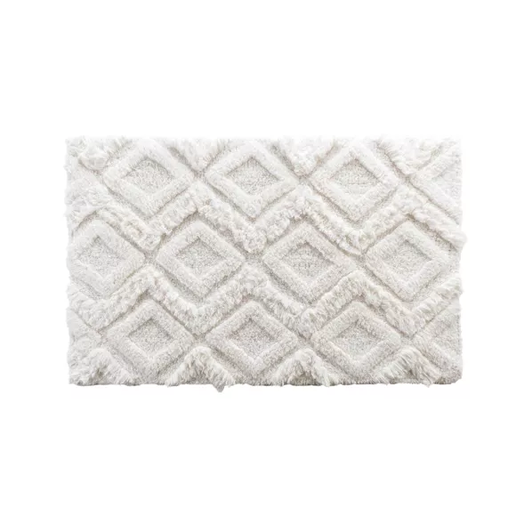 Tapis de bain coton (50 x 80 cm) Ikatis Blanc
