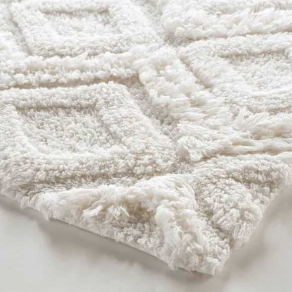 Tapis de bain coton (50 x 80 cm) Ikatis Blanc