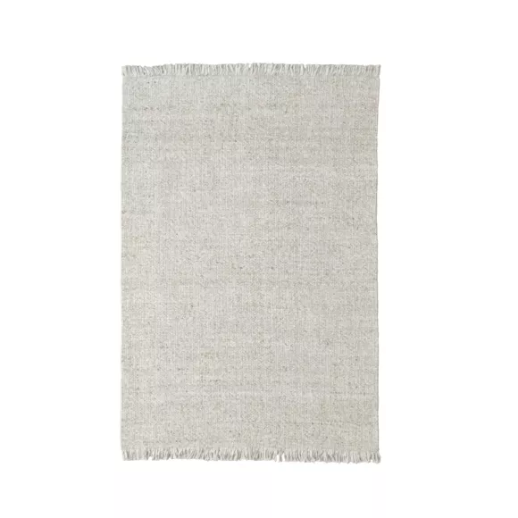 Alfombra rectangular de salón de lana tejida (160 x 230 cm) Jacks Beige