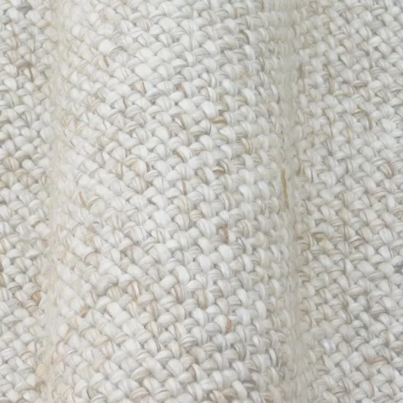 Alfombra rectangular de salón de lana tejida (160 x 230 cm) Jacks Beige