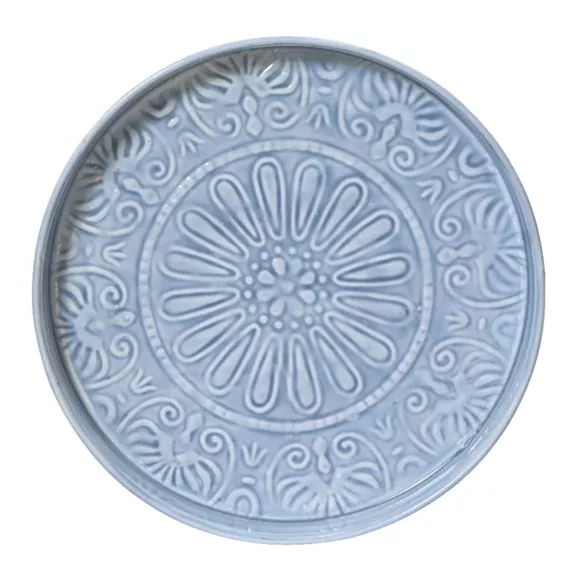 1 PLATEAU deco fer dia32-H3cm bleu