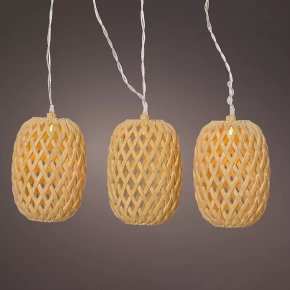 Guirlande lumineuse solaire 4,5 m 10 LED (H28 cm) Balista Naturel