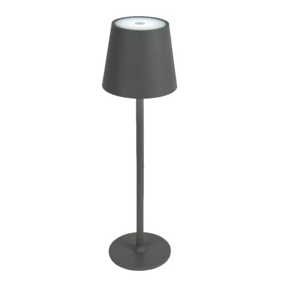Lámpara de mesa sin cable recargable USB 48 LED (H37 cm) Broklyn - Gris