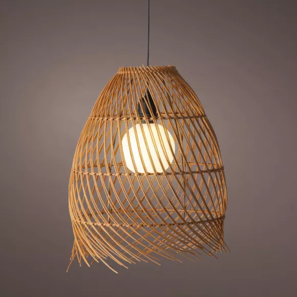 1 Solar suspension dia28-H36cm-6L marron/blanc chaud