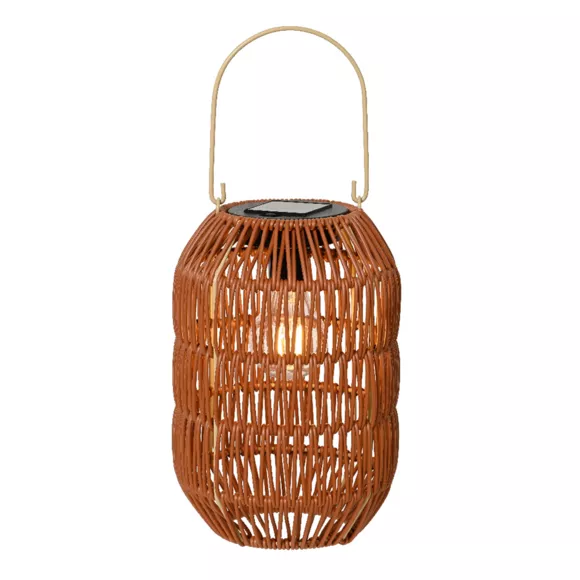 1 Solar lanterne dia16-H24.50cm-1L terra/blanc chaud