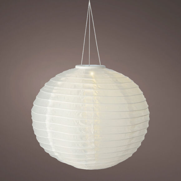 1 Solar lanterne dia40-H35cm-1L blanc/blanc chaud