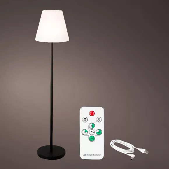 Piantana esterno cavo USB LED (H150 cm) Brooklyn - Nero