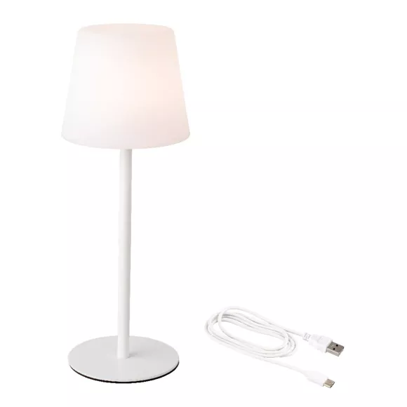 Lampe de table sans fil (H40 cm) Manhattan - Blanc