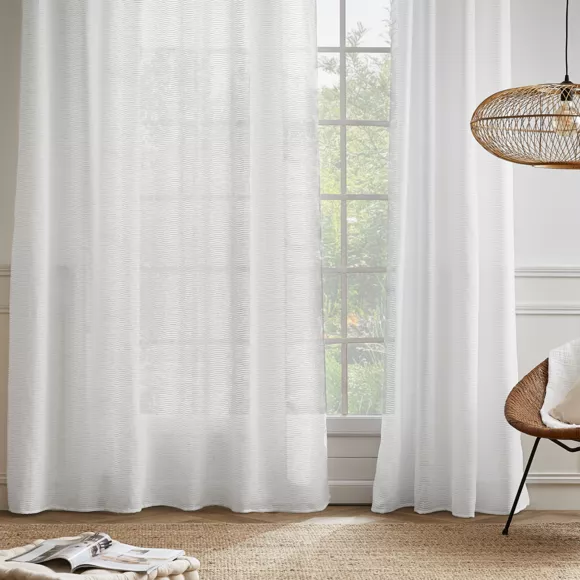 Vitrage met ringen (180 x 240 cm) Maël Wit