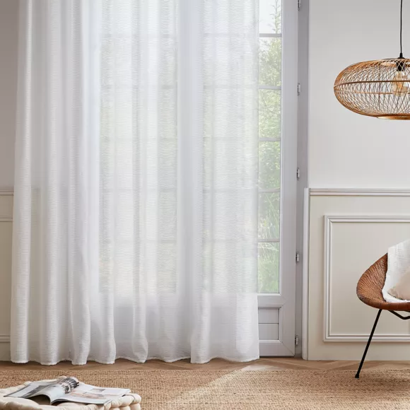 Visillo con galón fruncido (280 x 240 cm) Maël Blanco