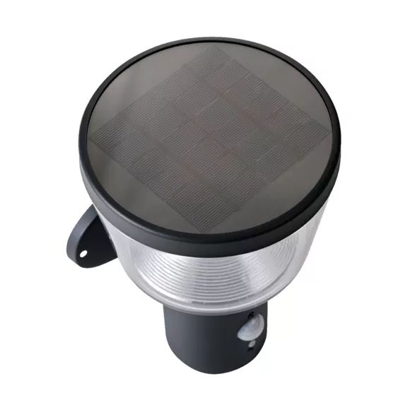 Borne de jardin solaire murale 40 LED 600 lumens (H23 cm) Premium Anthracite