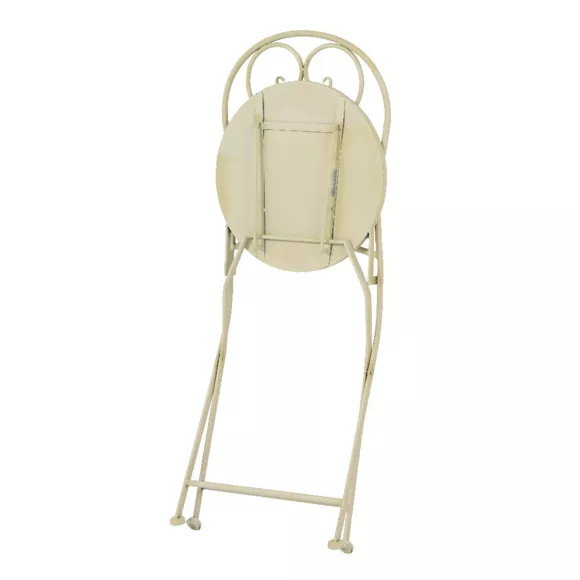 1 Geneva chaise de bistrot mosaique L39.00-W50.00-H93.00cm cream