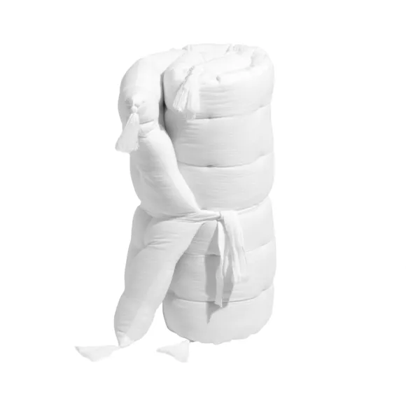 Materassino per pavimento in garza di cotone (60 x 120 cm) Gaïa Bianco chantilly