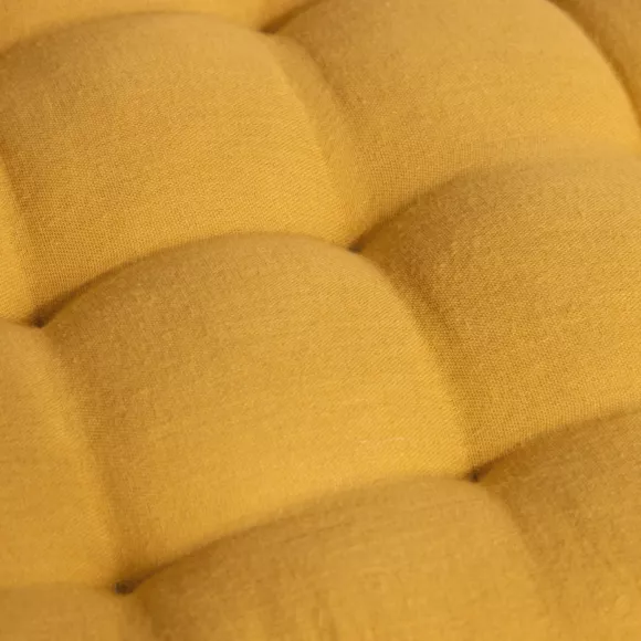 Colchoneta de suelo en gaza de algodón (60 x 120 cm) Gaïa Amarillo azafrán