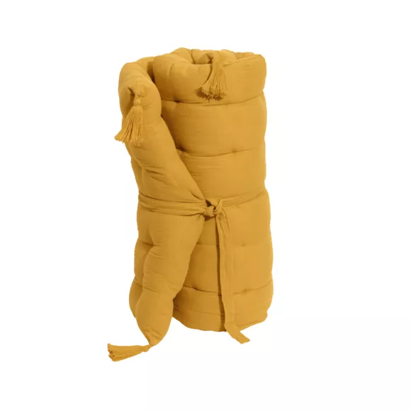 Matelas de sol gaze de coton (60 x 120 cm) Gaïa Jaune safran