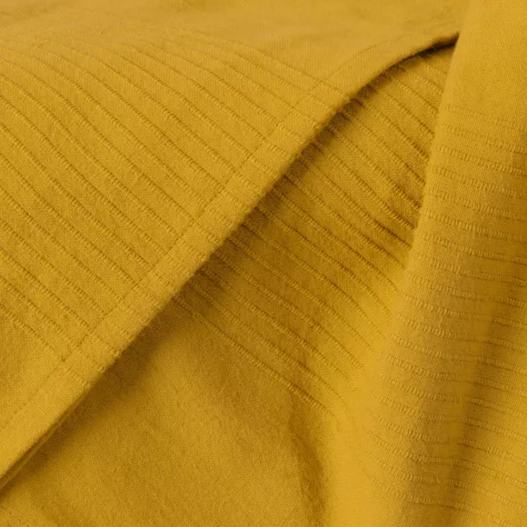Couvre-lit coton tissé (180 x 220 cm) Léa Jaune safran