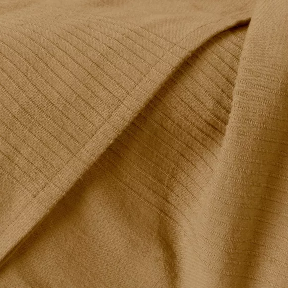 Tagesdecke Baumwolle gewebt (220 x 250 cm) Léa Camel