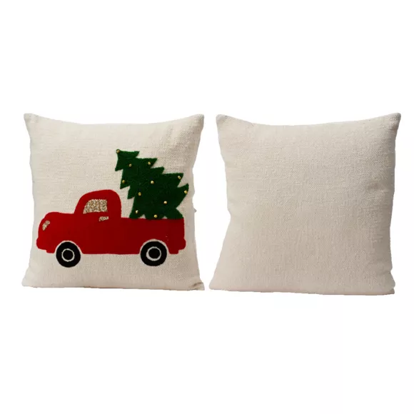 1 Coussin eg coton MOD A L10.00-W45.00-H45.00cm assorti