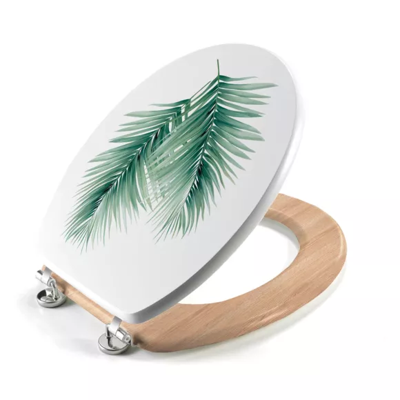 Abattant WC (37,5 x 46 cm) Havane , MDF ImprimŽ & Effet Bois
