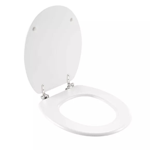 Abattant WC (37,5 x 46 cm) Kelly Blanc, MDF ImprimŽ