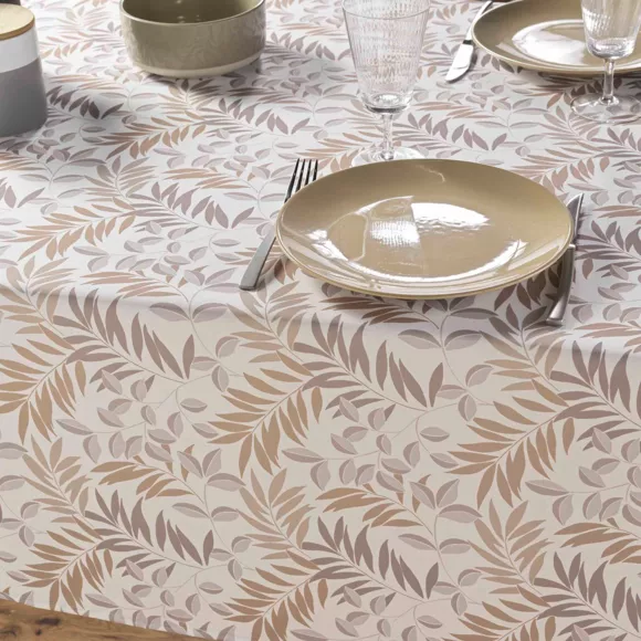 Nappe Rectangle (145 x 240 cm) Nedelia Naturel, Polyester ImprimŽ