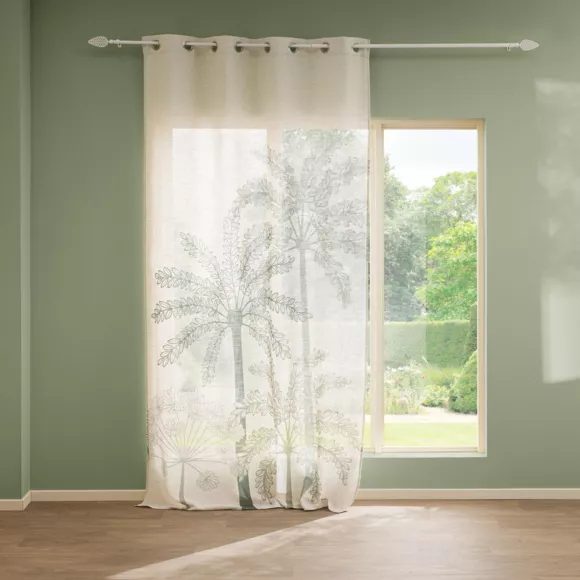 Cortina efecto lino (140 x 260 cm) Palmea Verde
