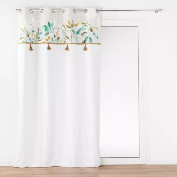 Rideau ˆ Oeillets (140 x 240 cm) Dilaris, Coton / Polyester avec Top