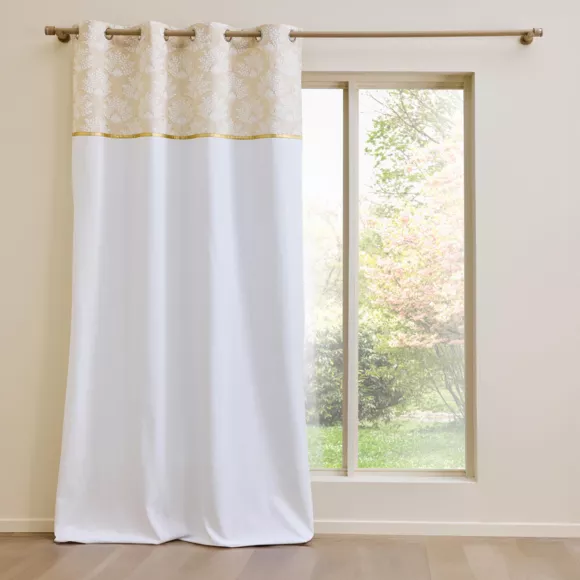 Rideau ˆ Oeillets (140 x 240 cm) Majestia, Coton & Polyester