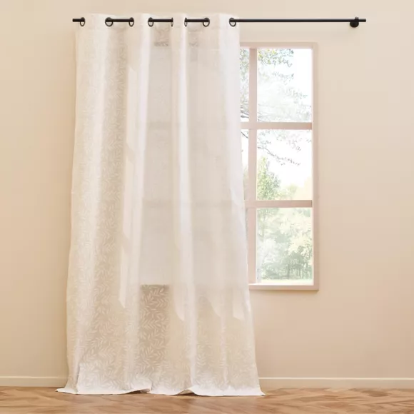 Polycotton gordijn (140 x 240 cm) Naya Beige