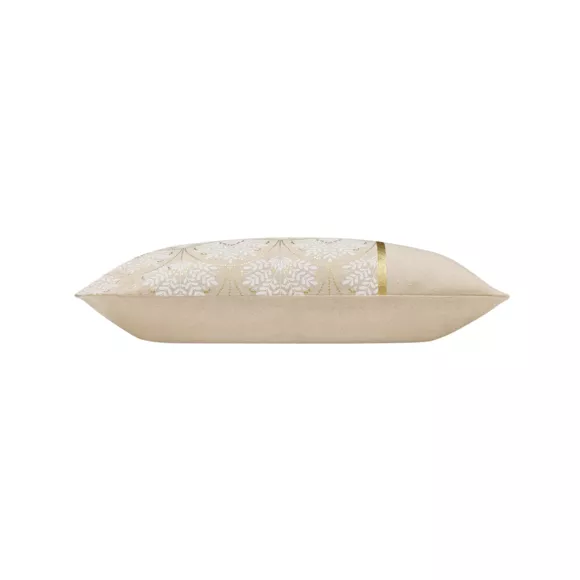 Cojín rectangular de tela de algodón (30 x 50 cm) Majestia Beige