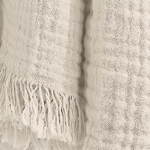 Plaid aus Baumwoll-Gaze (220 cm) Gaïa Beige 2