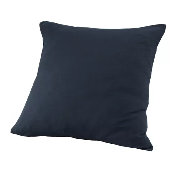 Taie d'oreiller carrée gaze de coton (60 cm) Gaïa Bleu nuit 3
