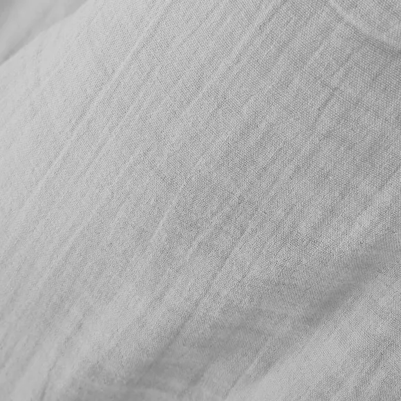Cache-sommier Gaze de coton (90 x 190 cm) Gaïa Gris nuage 3