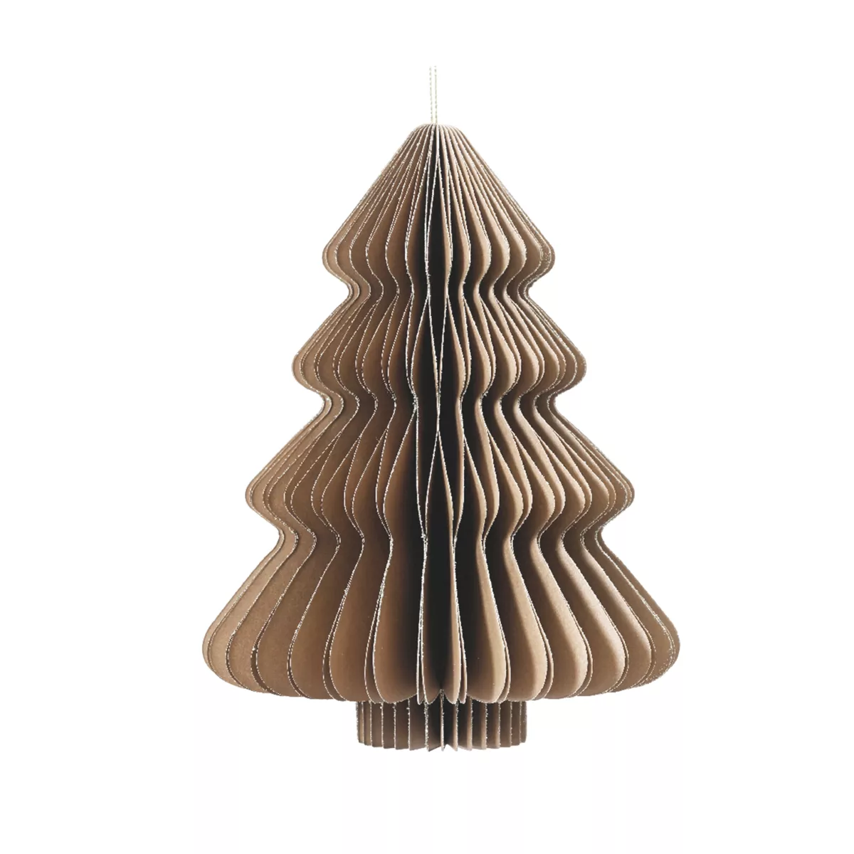 1 Sapin papier fermeture magnetique dia30.00-H40.00cm brun/brun mele
