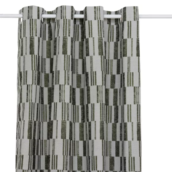 Rideau tissé (140 x 260 cm) Leyna Vert kaki