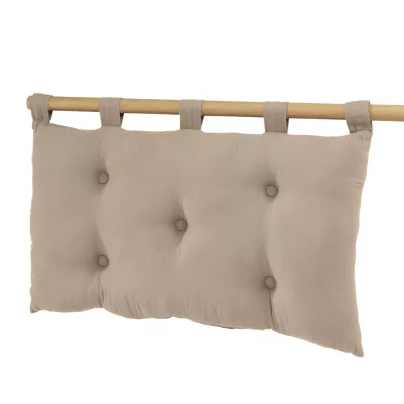 Cabecero cojín de gasa de algodón (80 x 50 cm) Gaïa Marrón cuerda