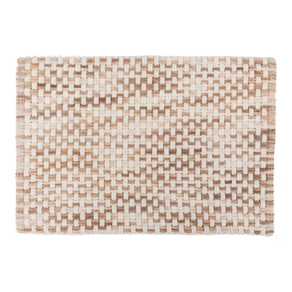 Alfombra de baño algodón (50 x 75 cm) Tresse Topo